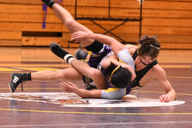 wrestlers on a mat illustrating editing process